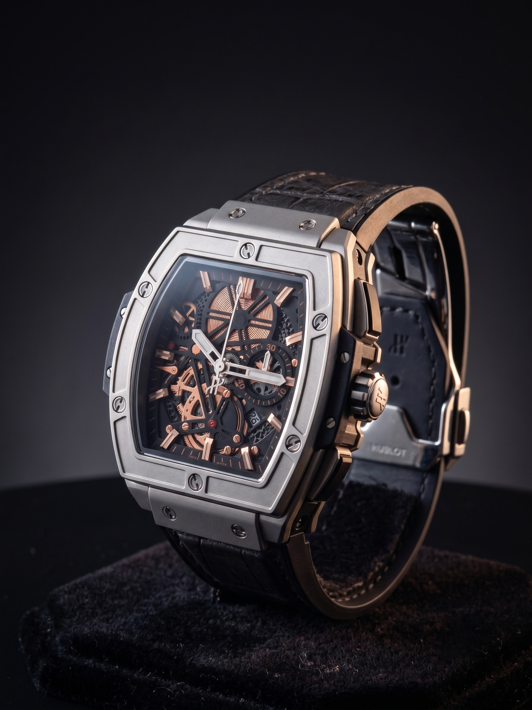 HB Champions Titanium King Gold Black — front view