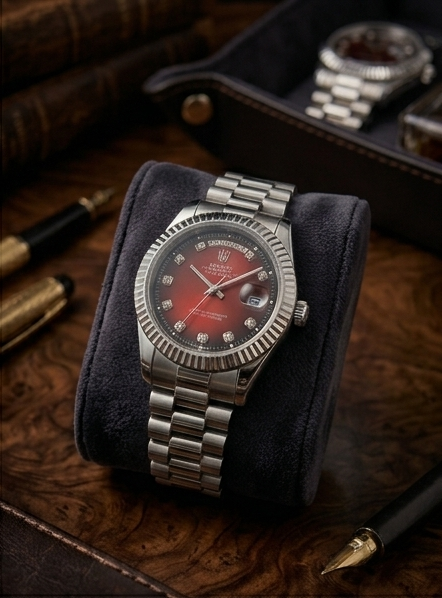 Rolex Day-Date Bordeaux Vignette — front view